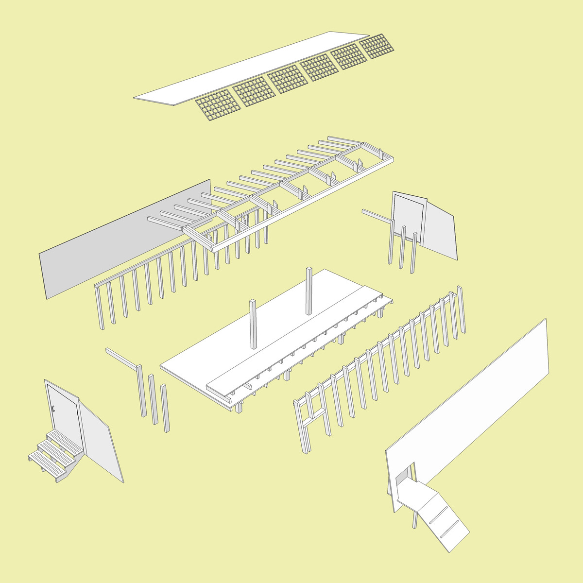 Exploded Model. Illustration by Kyle Mills